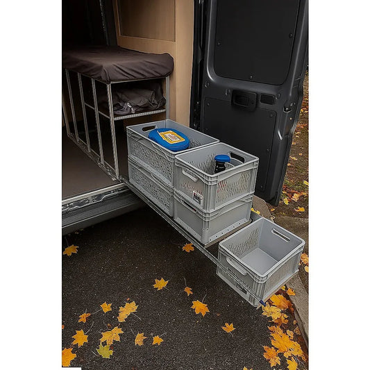 2 x 125kg Heavy Duty Locking Drawer Slides – Industrial Drawer Runners Pair - Mekamart Australia