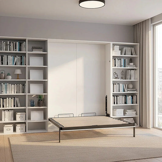 Double DIY Wall Bed Hardware Kit with Silver handle – Frame & Mechanism for Custom Build - Mekamart Australia