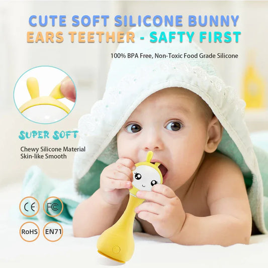 Alilo Smarty Rattle R1 Yellow - Mekamart Australia