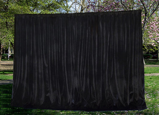 Large Thick Faux Mink Velvet Curtains Blockout 550x 230cm+Hook Pinch Pleat Black