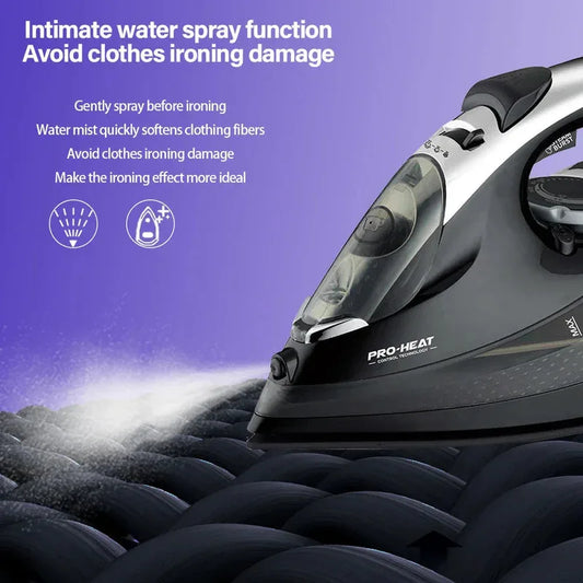 2200W Professional Steam Iron with Ceramic Soleplate - Mekamart Australia