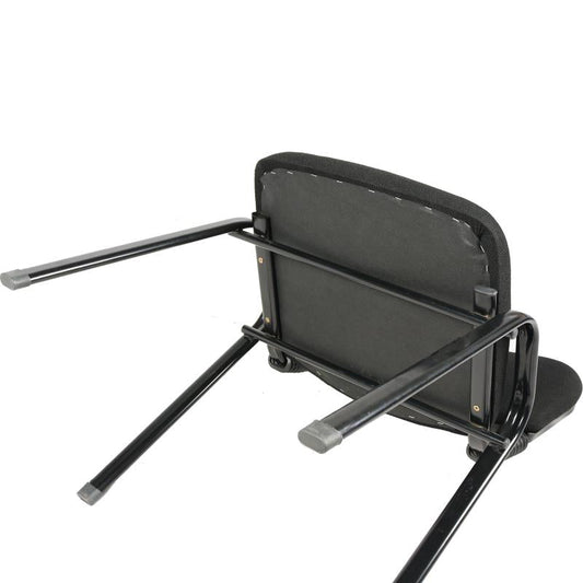 NNECN Stackable & Linkable Office Conference Visitor Community Chairs (Set of 7-Black)