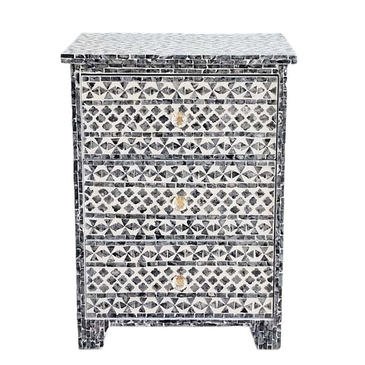 SANTA FE SIDE SHELL INLAY SIDE TABLE - Mekamart Australia