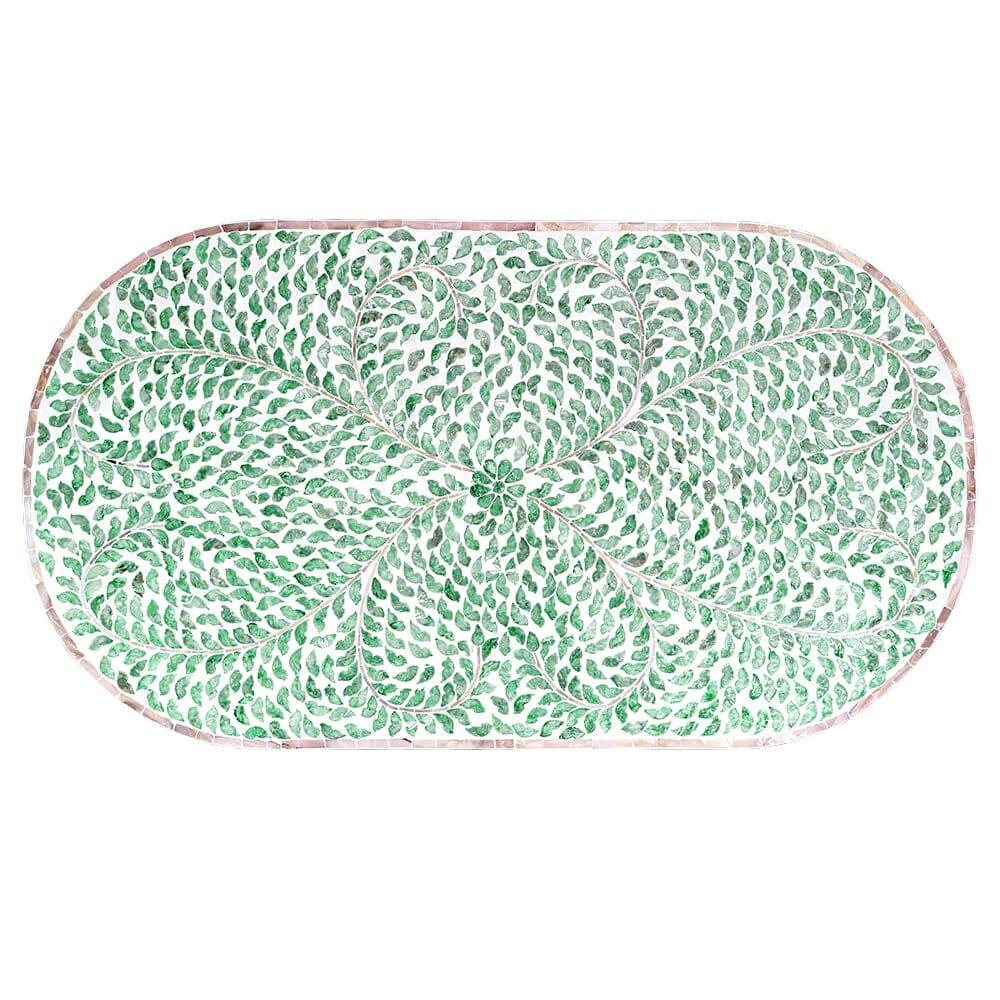 AMELIA OVAL MOTHER OF PEARL COFFEE TABLE - Mekamart Australia