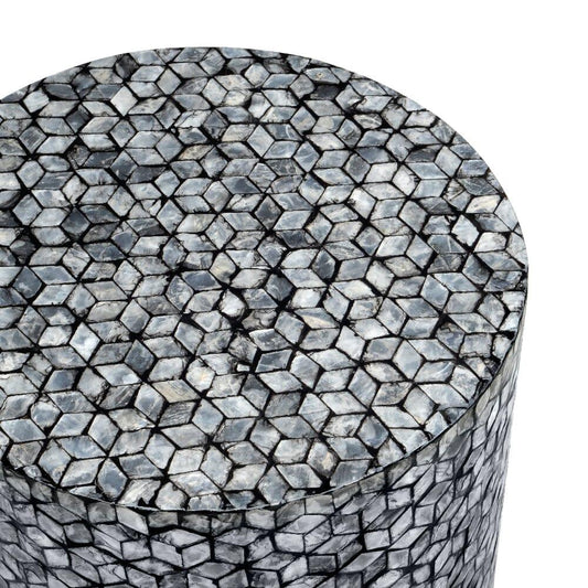 BLAKE CIRCULAR SHELL STOOL/SIDE TABLE - Mekamart Australia