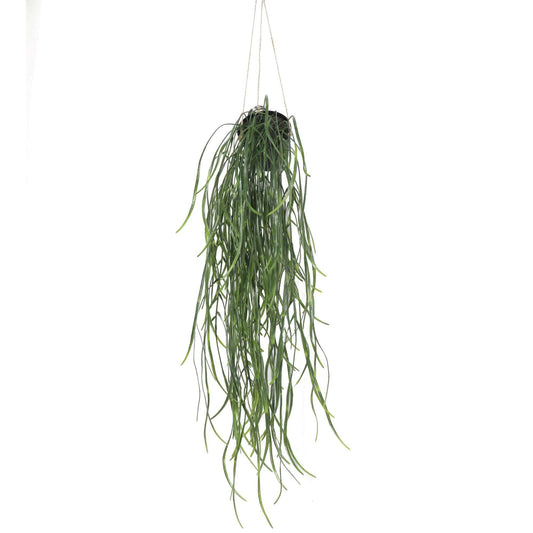 Artificial Hanging Potted Plant (Willow Leaf) 66cm UV Resistant - Mekamart Australia