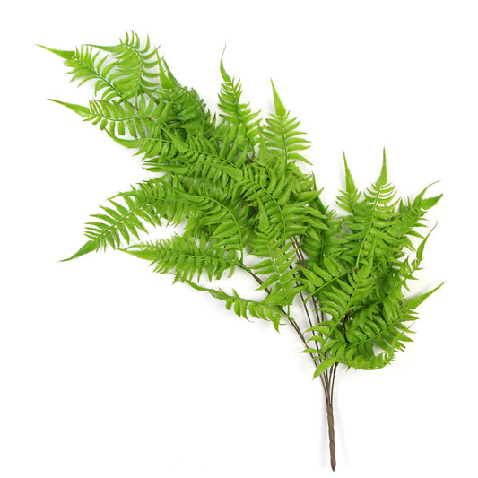 Artificial Hanging English Fern (Two-Tone) Foliage UV Resistant 80cm - Mekamart Australia