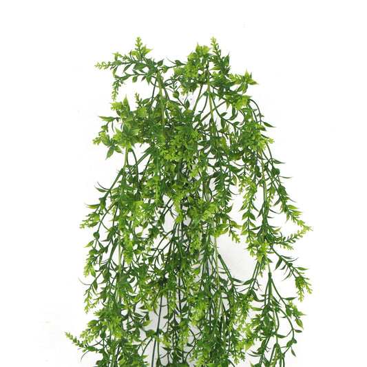 Artificial Dense Hanging Evergreen Plant (Two-Tone) UV Resistant 80cm - Mekamart Australia