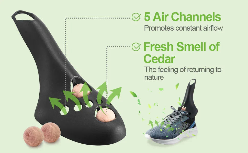 Medium Black Shoe Stretcher with Cedar Wood Balls, Size EUR 35-40 (Men's US 6.5-9.5, Women's US 8-11) - Mekamart Australia