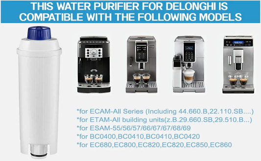 2pcs pack DeLonghi DLSC002 Carbon Filter – Replacement Water Filter for DeLonghi Coffee Machines, Active Carbon Purification - Mekamart Australia