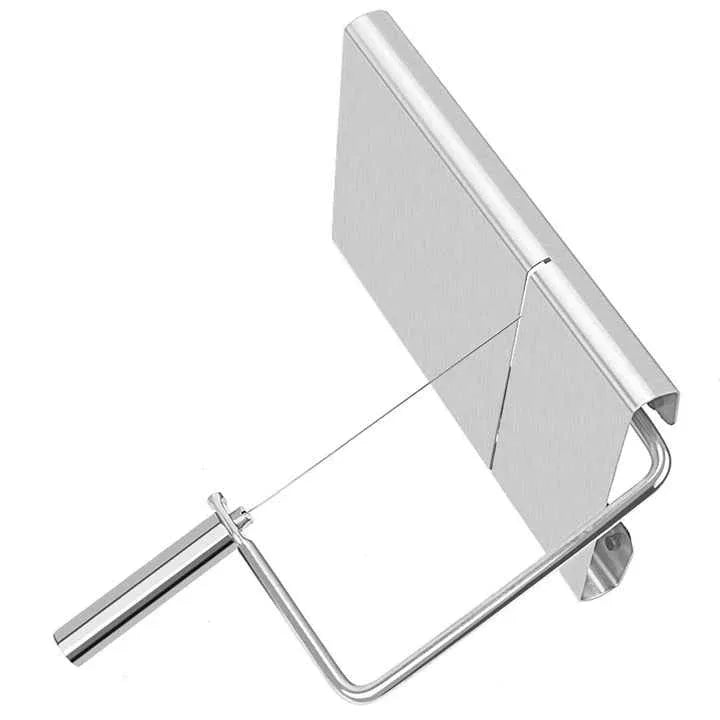 Stainless Steel Cheese Slicer with Scale, Multi-Functional Tool for Cheese, Sausage, and Ham Slicing - Mekamart Australia