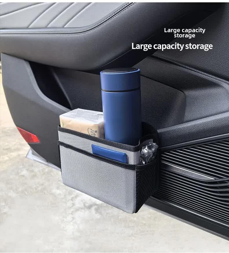 Grey Upgraded Waterproof Car Storage Bag - Multi-Position Hanging Organizer - Mekamart Australia