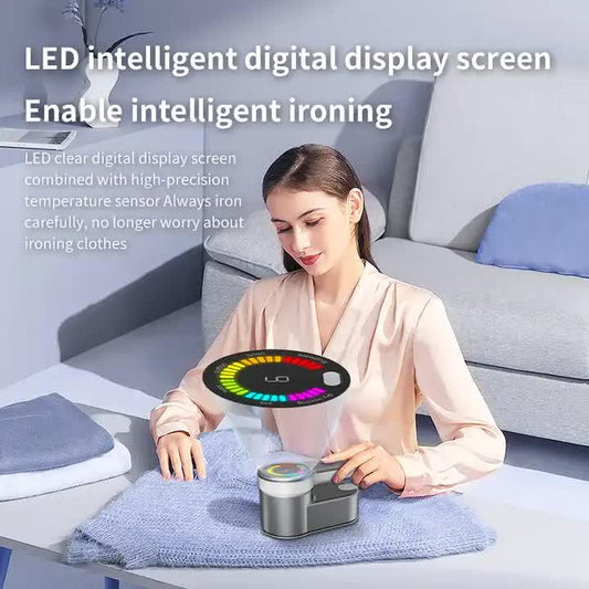 Grey Portable Handheld Garment Steamer | Mini Steam Iron for Home & Dorm Use | Compact Clothes Steaming Iron - Mekamart Australia