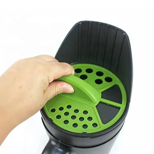 Garden Lawn Seed Spreader and Snow Salt Dispenser – Portable Handheld Seeder - Mekamart Australia