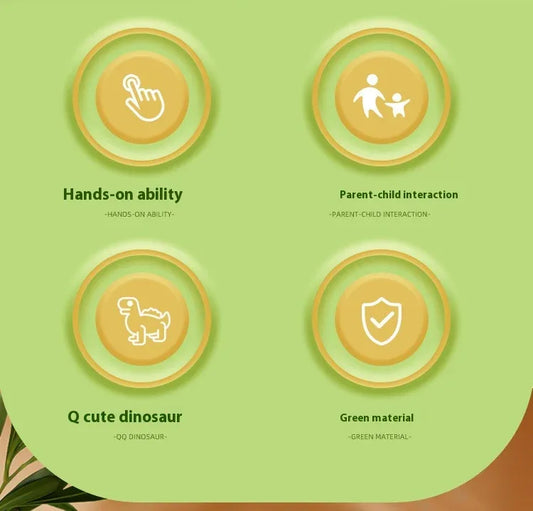 Dinosaur Shape Sorter Toy - Educational Toy for Toddlers 18 Months and Above - Interactive Colorful Button Press Toy - Mekamart Australia