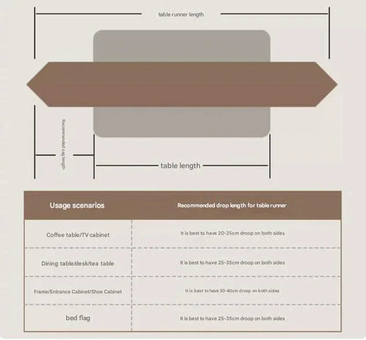 Yellow Flower Elegant Green Botanical Table Runner with Tassels - 30x180cm - Mekamart Australia
