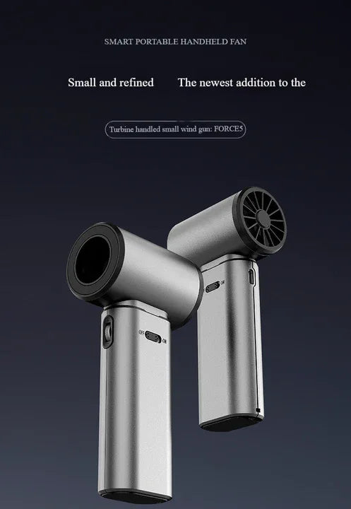 Purple Portable 2-in-1 Mini Handheld Fan and Hair Dryer - Mekamart Australia