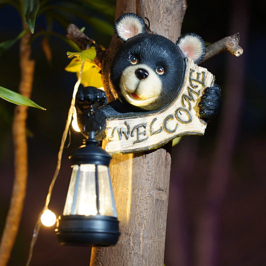 Solar-Powered Gargoyle Statue with LED Lantern - Gothic Outdoor Halloween Garden Decor - Mekamart Australia