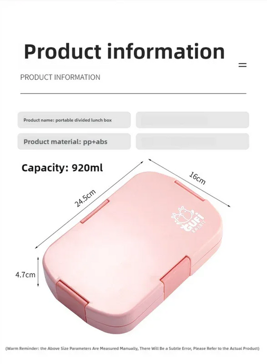 Blue Kids' Lunch Box with Compartments - BPA-Free Microwave Safe Bento Box for School Meals - Mekamart Australia