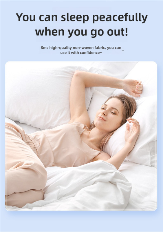 4 Packaging Pink Disposable Travel Bedding Set - Waterproof & Clean, Soft Non-Woven Fabric, 4 Pieces Set for Twin Beds