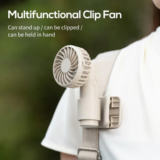 Ice Green Portable Multifunctional Clip Fan DQ261 - 1000mAh Battery, 3-Speed, Quiet Cooling for Summer - Mekamart Australia