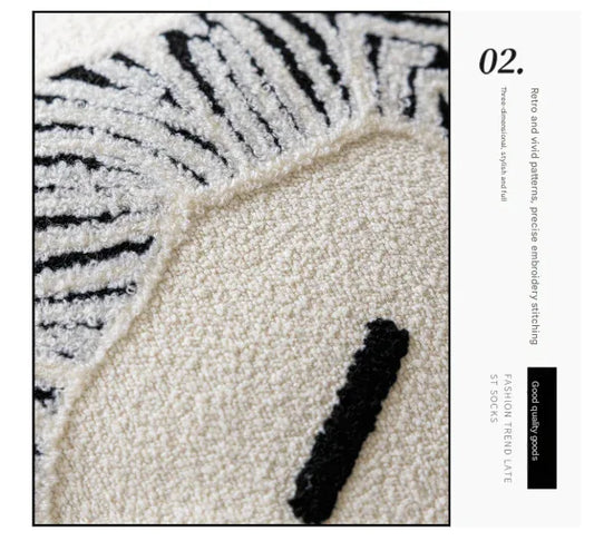 Yellow Background With Black Bamboo 45x45cm Decorative Zebra-Pattern Pillow Cover with Non-Woven Insert - Mekamart Australia