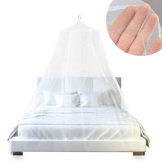 Pink Hanging Princess Bed Canopy Mosquito Net - Dome Bedding for Dorm Rooms & Bedrooms (Fits 1.5m-1.8m Beds) - Mekamart Australia