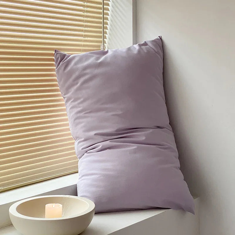 Dark Blue 100% Cotton Pillowcase Set - Envelope Closure(without pillow core) - Mekamart Australia