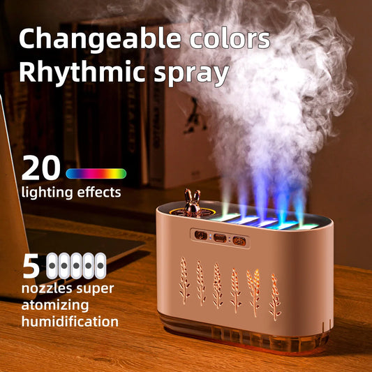 Green Dynamic Color Changing Humidifier - Sound Control & Auto Shut-Of - Mekamart Australia
