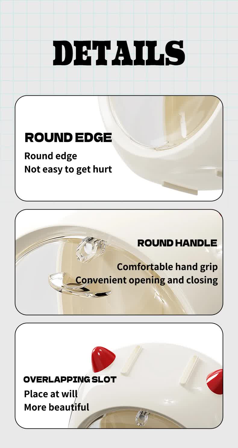 Yellow And Blue Horn Acrylic Blind Box Display Case - Transparent Dustproof Storage for Figures and Collectibles(The model is a shooting prop and is not included)