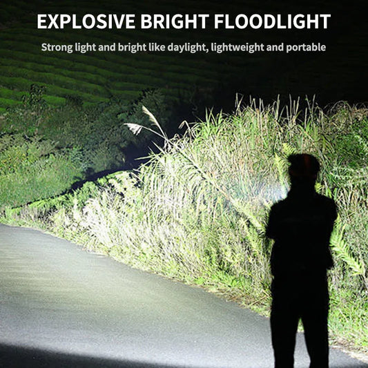 COB+LED Work Light with Digital Display - 180 Degree Rotatable Magnetic Emergency Flashlight with Warning Modes - Mekamart Australia