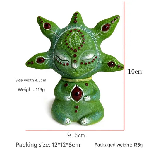 3PCS Five Eyes Fantasy Three-Eyed Alien Figurine Set - 3 Piece Resin Sculptures for Home & Garden Decor - Mekamart Australia