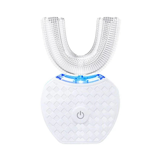 U-Shaped Automatic Ultrasonic Electric Toothbrush - 360 Deep Cleaning & Whitening, Rechargeable(white) - Mekamart Australia