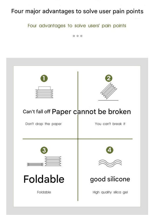 2-pcs Blue Silicone Tissue Box Holder - Automatic Self-Lowering Dispenser