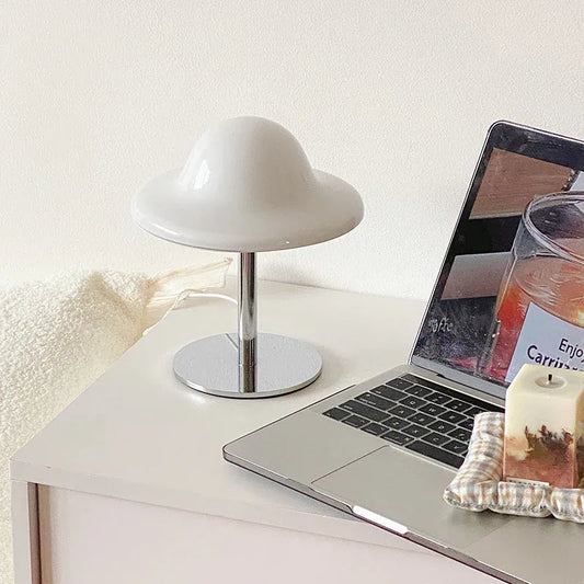 25cm Heart Egg Tart Table Lamp with Adjustable Color and Brightness - Mekamart Australia