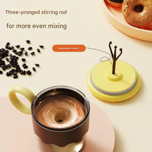 Automatic Self-Stirring Coffee Mug - 400ml, 5000RPM, USB-C Rechargeable with Trident Stirring Rod(green) - Mekamart Australia