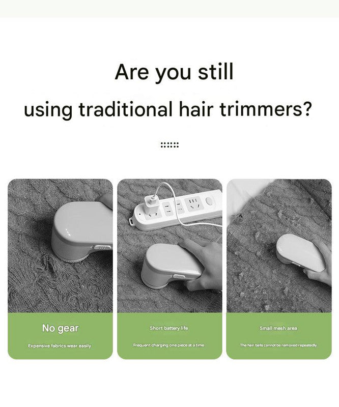 Upgraded Electric Lint Remover with LED Display - 6-Blade, Type-C Fast Charge, 2-in-1 with Sticky Roller(green)