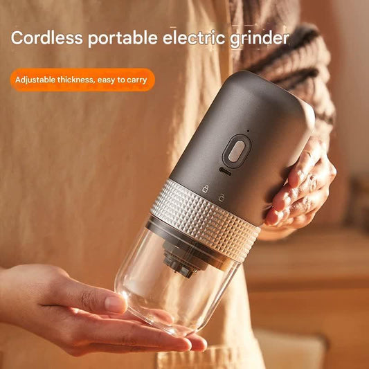 Wireless Portable Electric Coffee Grinder - Adjustable Coarseness, USB-C Rechargeable, One-Touch Operation(white) - Mekamart Australia