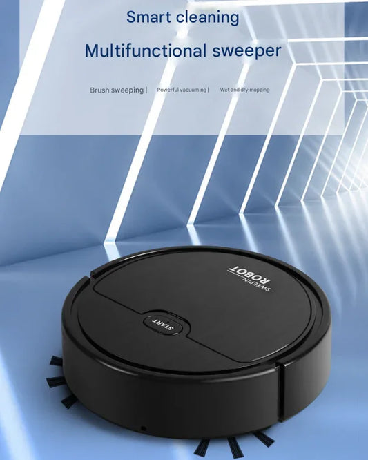 White 3-in-1 Smart Robot Vacuum Cleaner - Automatic Sweeping, Mopping & Suction for Hard Floors & Pet Hair - Mekamart Australia