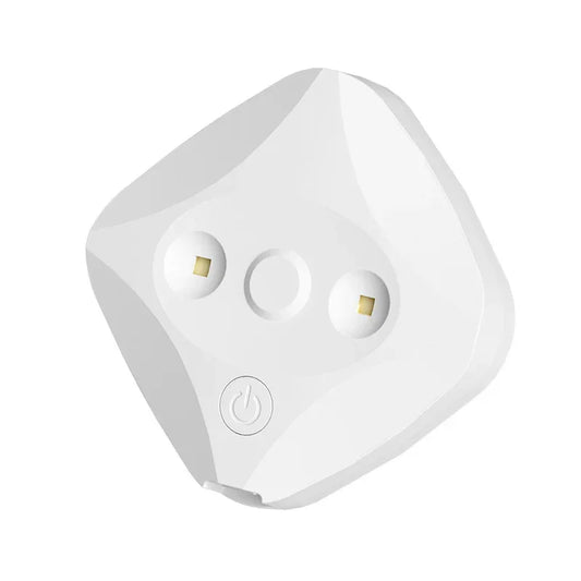 2 Pcs White Automatic UVC Toilet Sanitizer Light - Rechargeable Portable Sterilizer for Bathroom Hygiene - Mekamart Australia