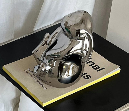 Artisan Ceramic Tissue Box Holder - Medium-High Fired Home Decor Organizer(Milk tea color) - Mekamart Australia