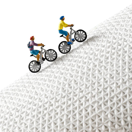 Premium Bath Mat with 8X Water Absorption & Non-Slip Base(Footprints by the seaside) - Mekamart Australia