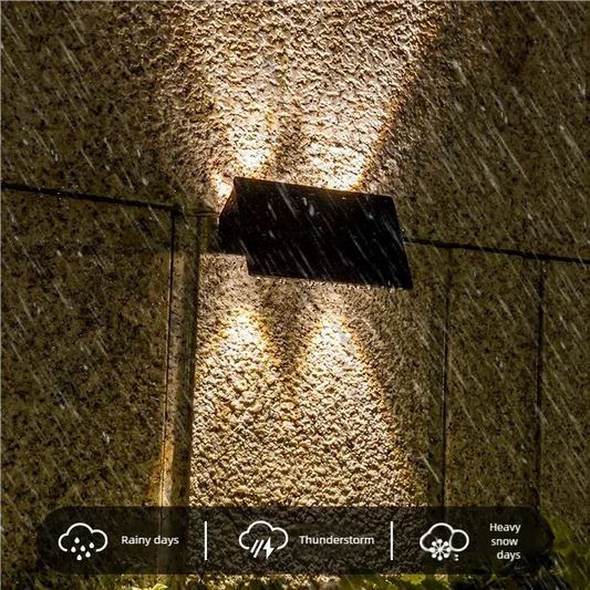 Solar Powered Up and Down Wall Light(colorful light) - Mekamart Australia