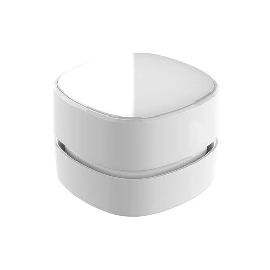 White Portable Handheld Cordless Mini Desktop Vacuum Cleaner - Powerful 10KPA Suction, Efficient Dust & Debris Collection for Home, Office, and Student Use - Mekamart Australia