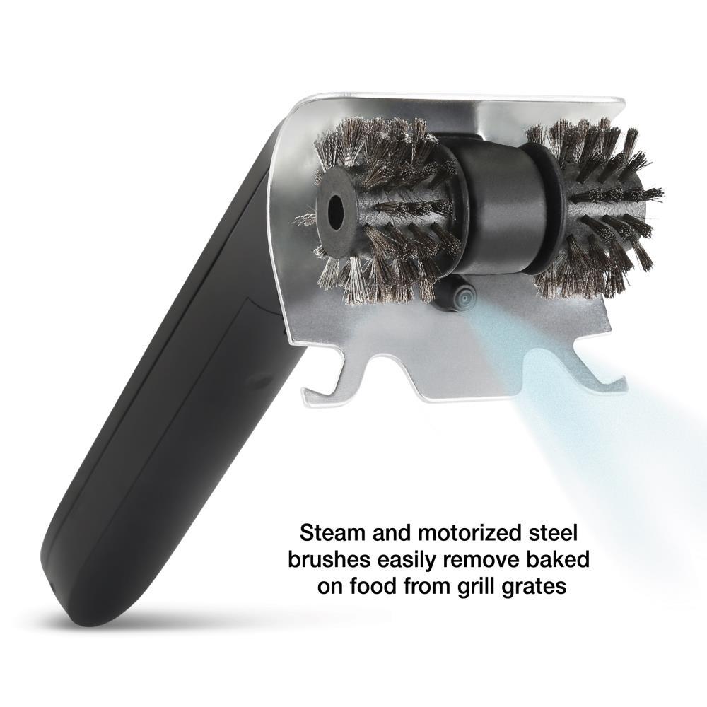 Powerful Electric Steam Grill Brush with Built-in Scraper - Deep Clean for All BBQ Grates