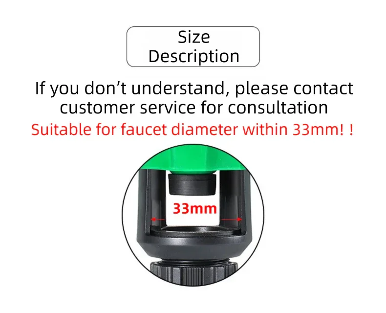 2-Pack Green Universal Nipple Connector for Mixer Taps up to 3.3CM - Plastic Leak-Proof Hose Fitting, Kitchen & Garden Tap Adapter