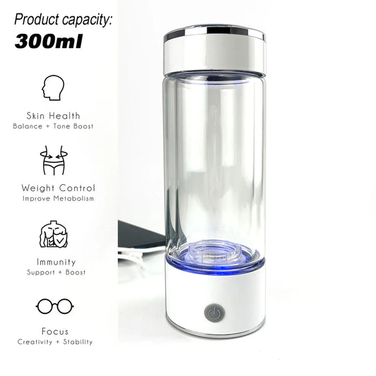 300ml H2 Hydrogen Water Bottle Alkaline Ionizer High compatibility AU - Mekamart Australia