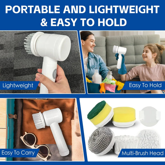 5-IN-1 ELECTRIC CLEANING BRUSH - Mekamart Australia