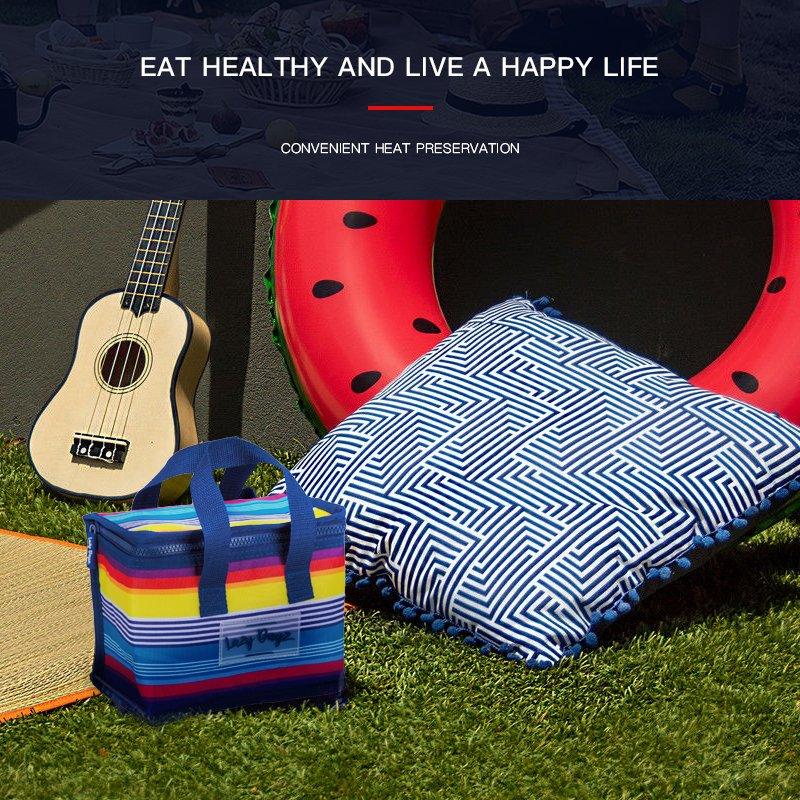 Food Safe Insulated Kids Lunch Box Cooler - Rainbow - Mekamart Australia