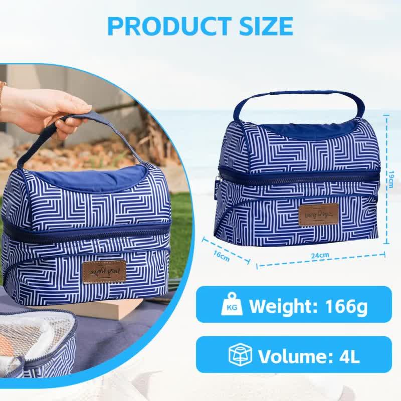 Lazy Dayz Insulated Deluxe Lunch Cooler - Makena - Mekamart Australia